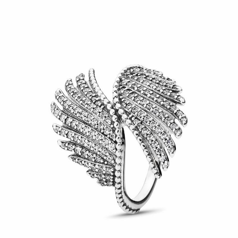 Pandora Australia Majestic Feathers Stackable Ring - Sterling Silver | RAPBXT086